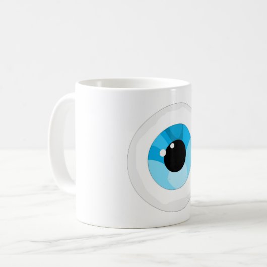 Augenball Kaffeetasse (Vorderseite Links)