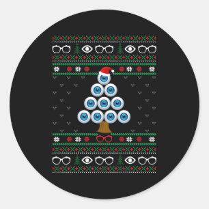 Augenballen-Optometrie Ugly Runder Aufkleber