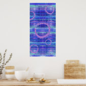 Augenblick Blauer Abstrakter Kunstmaler Plakat dru (Küche)