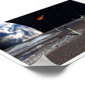 Augenblick der Auswirkungen klein Poster (Ecke)