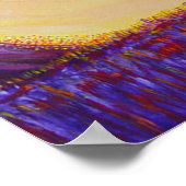 Augenblick des Drucks in Canvas Poster (Ecke)