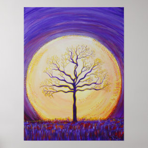 Augenblick des Drucks in Canvas Poster