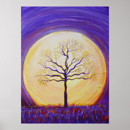 Augenblick des Drucks in Canvas Poster (Vorne)