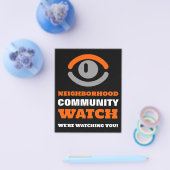 Augenblick, Warnung der Nachbarschaft Flyer (Einzeln)