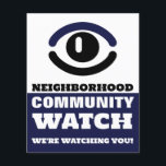 Augenblick, Warnung der Nachbarschaft Flyer<br><div class="desc">Sehen Sie sich das Auge,  die Nachbarschaft Community Watch Warning Flyer durch den Business Card Store.</div>