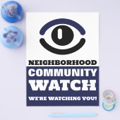 Augenblick, Warnung der Nachbarschaft Flyer (Einzeln)