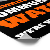 Augenblick, Warnung der Nachbarschaft Poster (Ecke)