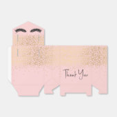 Augenblicke mit Gold-Glitzer auf Rosa Geschenkschachtel (Ungefaltet)