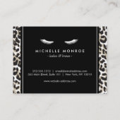 Augenblicke mit Leopard Print Aftercare Card Visitenkarte (Rückseite)