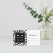 Augenblicke mit Leopard Print Termin Card (Stehend Vorderseite)