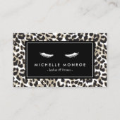 Augenblicke mit Leopard Print Visitenkarte (Vorderseite)