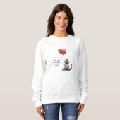 Augenblicke mit Purr-fekt | Mittlere Liebe Sweatshirt (Vorne ganz)