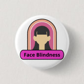 Augenblindlerin - rosa und weiß button (Vorderseite)