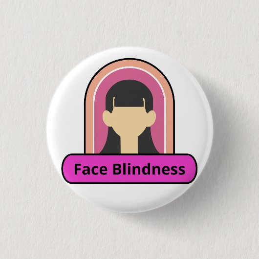 Augenblindlerin - rosa und weiß button (Vorderseite)