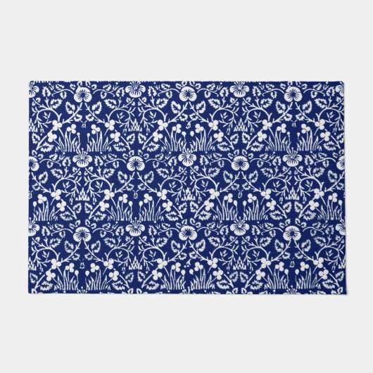 Augenbraue-Muster, William Morris Fußmatte (Vorderseite)