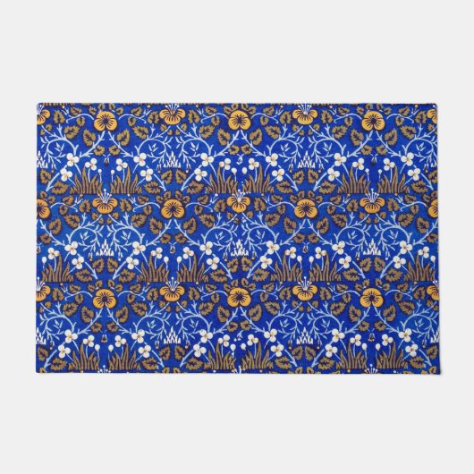Augenbraue-Muster, William Morris Fußmatte (Vorderseite)