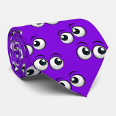 Augenbrauen auf Lila Krawatte (Gerollt)