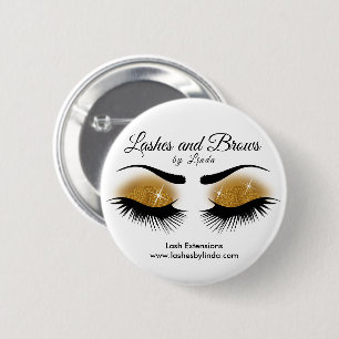Augenbrauen - Gold Button