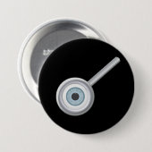 Augenbrauen in Glass-Taste Button (Vorne & Hinten)