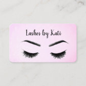Augenbrauen in rosa visitenkarte (Vorderseite)