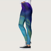 Augenbrauen Leggings | Lila, Gold, Aquamarin (Links)