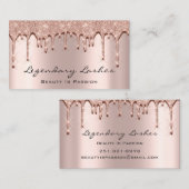 Augenbrauen. Makeup Art Glitzer 3D-Effekt Visitenkarte (Vorne/Hinten)