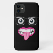 Augenbrauen mit Brille und Mund Case-Mate iPhone Hülle (Rückseite)