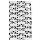 Augenbrauen mit schwarzer Rahmenbrille Kleine Geschenktüte (Rückseite)