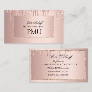 Augenbrauen-Nachbehandlung PMU Microblading Henna Visitenkarte