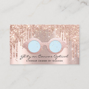 Augenbrauen Optikoptometriker Augenbrille Rose Bla Visitenkarte
