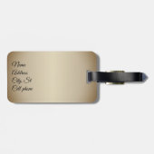 Augenbrauen - Rose Gold Gepäckanhänger (Rückseite horizontal)