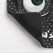 Augenbrauen und Brillen auf Polka-Punkten Mousepad (Ecke)