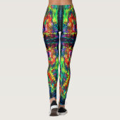 Augenbrauen- und Trippy-Malerei Leggings (Rückseite)