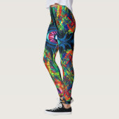 Augenbrauen- und Trippy-Malerei Leggings (Links)