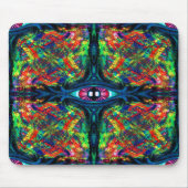 Augenbrauen- und Trippy-Malerei Mousepad (Vorne)