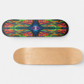 Augenbrauen- und Trippy-Malerei Skateboard (Horizontal)