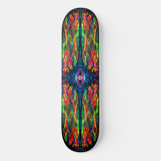 Augenbrauen- und Trippy-Malerei Skateboard (Vorderseite)