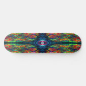 Augenbrauen- und Trippy-Malerei Skateboard (Horizontal)