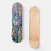 Augenbrauen- und Trippy-Malerei Skateboard (Vorderseite)
