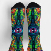 Augenbrauen- und Trippy-Malerei Socken (Oben)