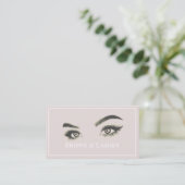 Augenbrauen & Wimpern Microblading, Wimpernverläng Visitenkarte (Stehend Vorderseite)
