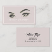 Augenbrauen & Wimpern Microblading, Wimpernverläng Visitenkarte (Vorne/Hinten)
