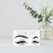 Augenbrauen & Wimpern Microblading, Wimpernverläng Visitenkarte (Stehend Vorderseite)