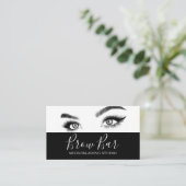 Augenbrauen & Wimpern Microblading, Wimpernverläng Visitenkarte (Stehend Vorderseite)