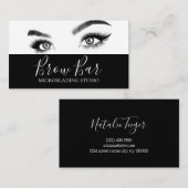 Augenbrauen & Wimpern Microblading, Wimpernverläng Visitenkarte (Vorne/Hinten)