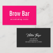 Augenbrauen & Wimpern Microblading, Wimpernverläng Visitenkarte (Vorne/Hinten)