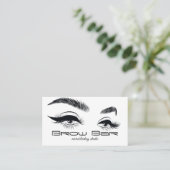 Augenbrauen & Wimpern Microblading, Wimpernverläng Visitenkarte (Stehend Vorderseite)