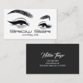 Augenbrauen & Wimpern Microblading, Wimpernverläng Visitenkarte (Vorne/Hinten)