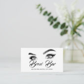 Augenbrauen & Wimpern Microblading, Wimpernverläng Visitenkarte (Stehend Vorderseite)
