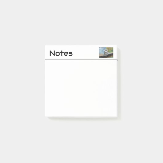 Augenbrauenprint Post-it Klebezettel (Vorderseite)